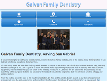 Tablet Screenshot of galvanfamilydentistry.com